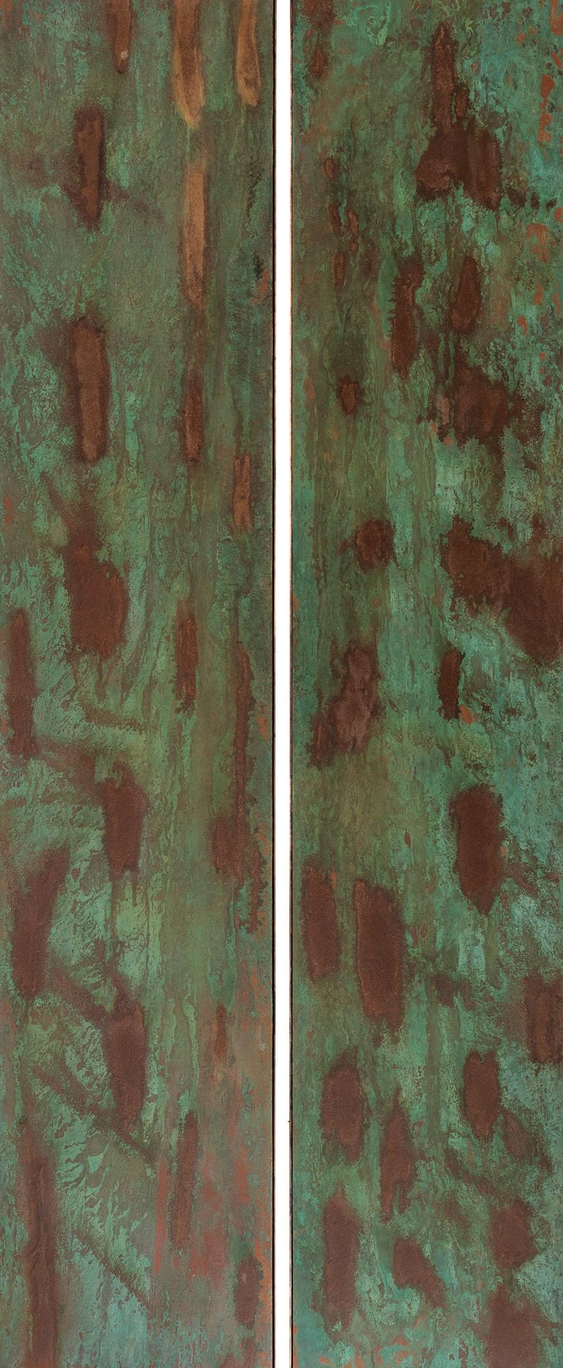 Mario Moraes, Tectônica, Oxidised metals on wood panel